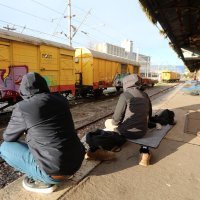 Migranti na željezničkom kolodvoru u Rijeci