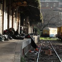 Migranti na željezničkom kolodvoru u Rijeci