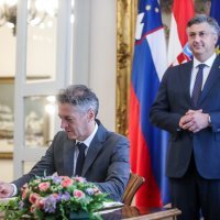 Robert Golob i Andrej Plenković