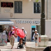 Vrućine u Rijeci - toplinski val u centru grada