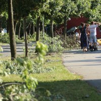 Sanacija šteta u naselju Špansko nakon jučerašnjeg nevremena