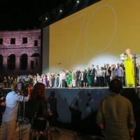 Predstavljanje ekipe filma Hotel Pula nakon projekcije u Areni