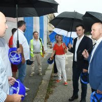Sisak: Branko Bačić obišao gradilište konstrukcijske obnove višestambenih zgrada