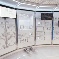 Airbus LOOP_ Impression of Science Deck with Glovebox and Airlock