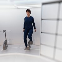 Airbus LOOP_ View of Astronaut using the Exercise Facilities