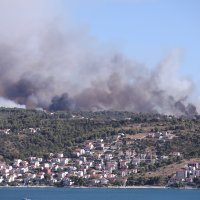 Pogled iz Split u šumi iznad Okruga Gornjeg na Čiovu