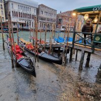 Presušeni kanali u Veneciji, veljača 2023.