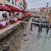 Presušeni kanali u Veneciji, veljača 2023.