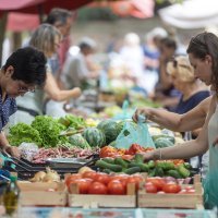 Ponuda voća i povrća na tržnici u Puli