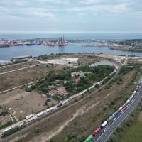 Ukrajinski kamioni čekaju na iskrcaj žita