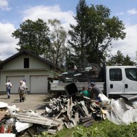 Posljedice nevremena koje je poharalo Ilirsku Bistricu u Sloveniji