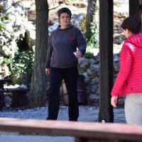 Irena Šaran na svom radnom mjestu, planinarskom domu NP Paklenica