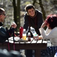 Irena Šaran na svom radnom mjestu, planinarskom domu NP Paklenica