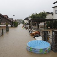 Poplave u mjestu Medvode kod Ljubljane