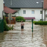 Poplave u mjestu Medvode kod Ljubljane