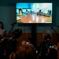 Aleksej Navaljni na izricanju nove presude