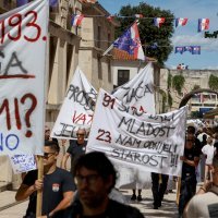 Zadarski vatrogasci prosvjedovali zbog niskih plaća