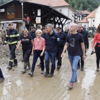 Robert Golob i Ursula von der Leyen obišli poplavljena područja u Sloveniji