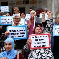 Jablanica: Prosvjed u znak podrške pretučenoj radnici Enisi Klepo