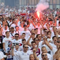 Split: Koreto Torcide prema stadionu Poljud, Hajduk - PAOK