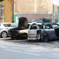 Izgorjeli automobili na Trnju