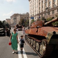 Uništeni ruski tenkovi u Kijevu