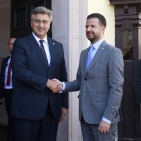 Susret Andreja Plenkovića i Jakova Milatovića