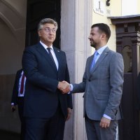 Susret Andreja Plenkovića i Jakova Milatovića