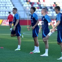 Trening hrvatske nogometne reprezentacije na stadionu Rujevica