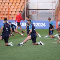 Trening hrvatske nogometne reprezentacije uoči kvalifikacijske utakmice za EURO 2024. protiv Armenije