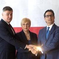 Zoran Milanović, Nataša Pirc Musar i Stevo Pendarovski