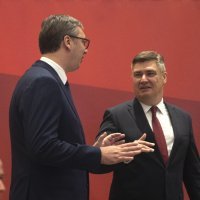 Aleksandar Vučić i Zoran Milanović