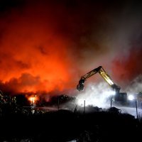 Požar u reciklažnom dvorištu Pehlin kod Rijeke