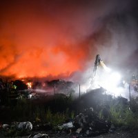 Požar u reciklažnom dvorištu Pehlin kod Rijeke