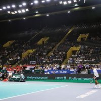 Gripe - prazne tribine, Davis Cup: Hrvatska-Finska, 15.9.2023.