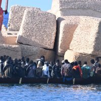 Migranti na Lampedusi
