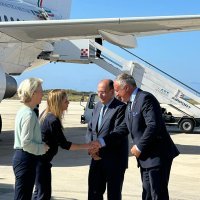 Ursula von der Leyen i Giorgia Meloni na Lampedusi