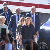 Ursula von der Leyen i Giorgia Meloni na Lampedusi