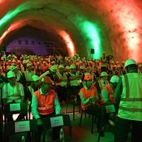 Svečano obilježavanje proboja druge cijevi tunela Učka