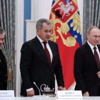 Viktor Sokolov, Sergej Šojgu, Vladimir Putin
