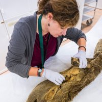 Daniela Kalthoff i preparirani posljednji tasmanski tigar