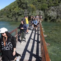 Turisti u Nacionalnom parku Krka