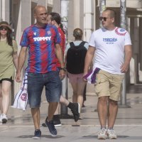 Split: Navijači su okupirali centar grada uoči derbija Hajduk - Dinamo, 1.10.2023.