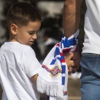 Split: Navijači su okupirali centar grada uoči derbija Hajduk - Dinamo, 1.10.2023.