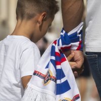 Split: Navijači su okupirali centar grada uoči derbija Hajduk - Dinamo, 1.10.2023.
