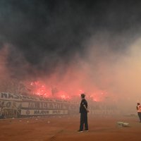 Bakljada na utakmici Hajduk - Dinamo, 1.10.2023.