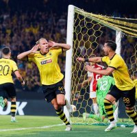 Slavlje Domagoja Vide nakon gola Ajaxu