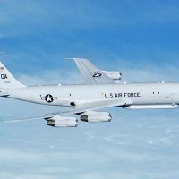 E-8C Joint STARS tijekom obavještajnog leta