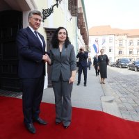 Vjosa Osmani kod Andreja Plenkovića