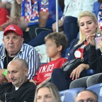 Željko Kerum s obitelji na utakmici